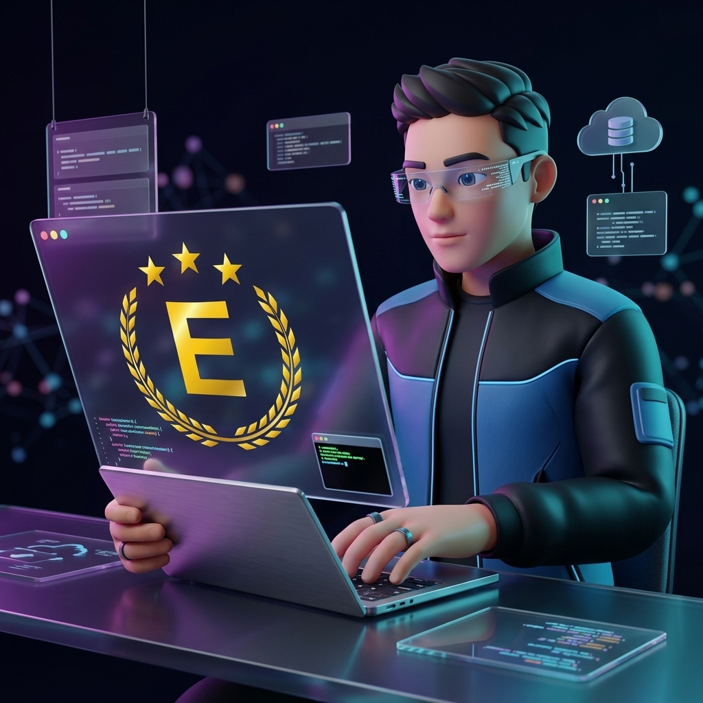 3D Cyber Avatar coding with Logo